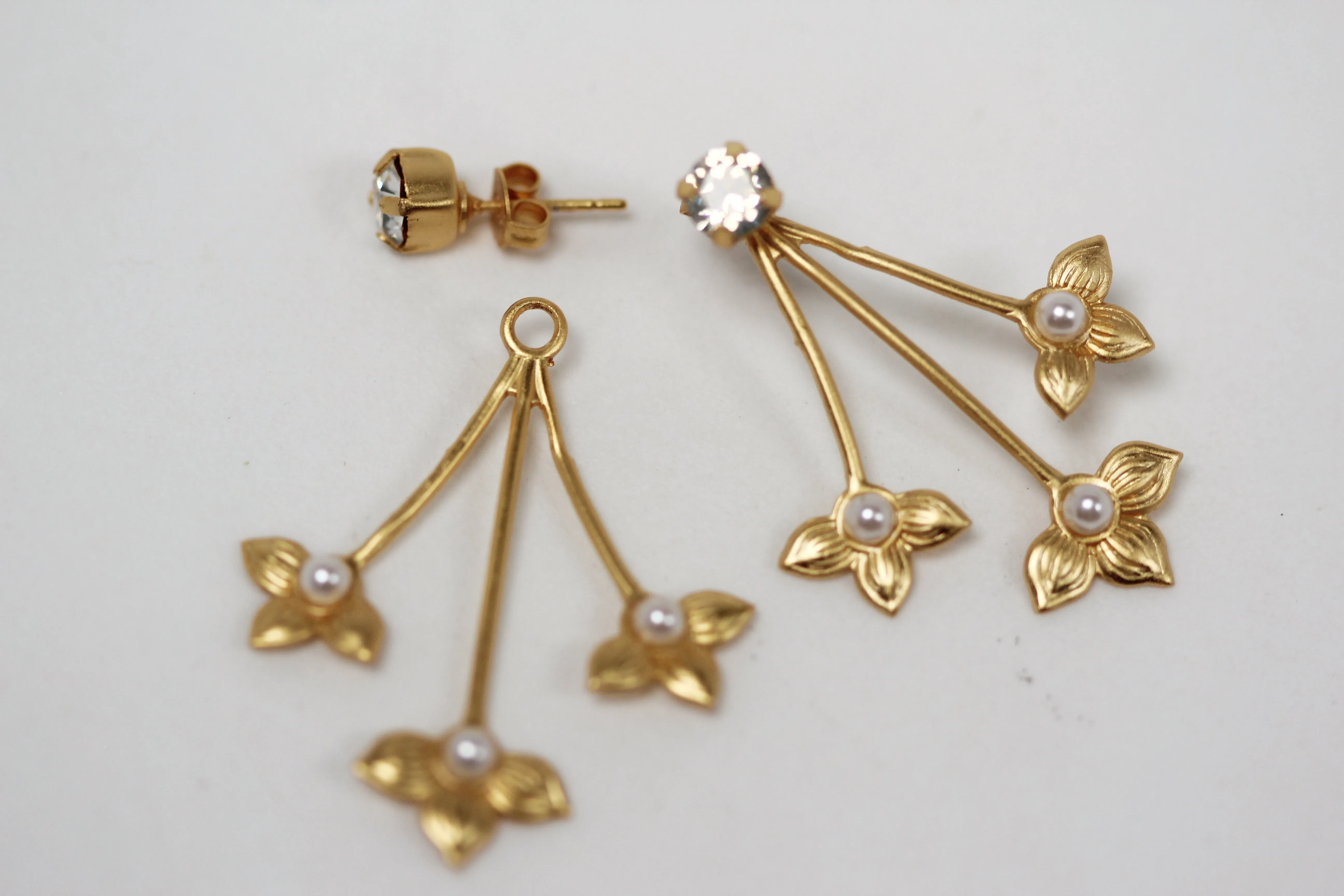 Preorder * Lilies Earrings - Stud & Jacket