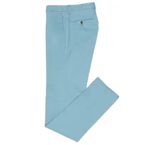 PT PANTALONI TORINO Light Blue Lyocell-Cotton Slim Fit Chino Pants NEW