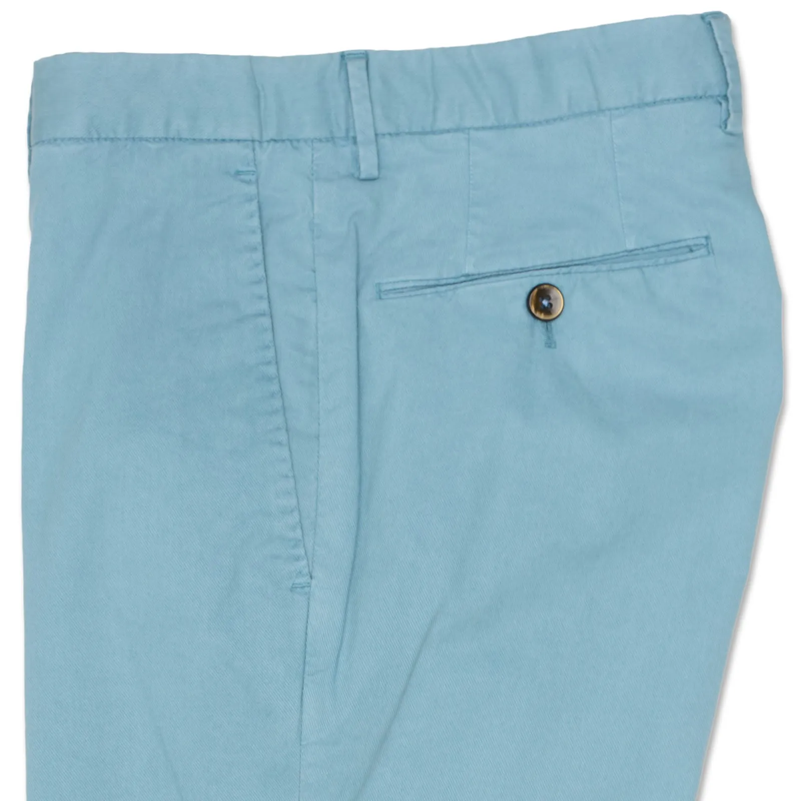 PT PANTALONI TORINO Light Blue Lyocell-Cotton Slim Fit Chino Pants NEW