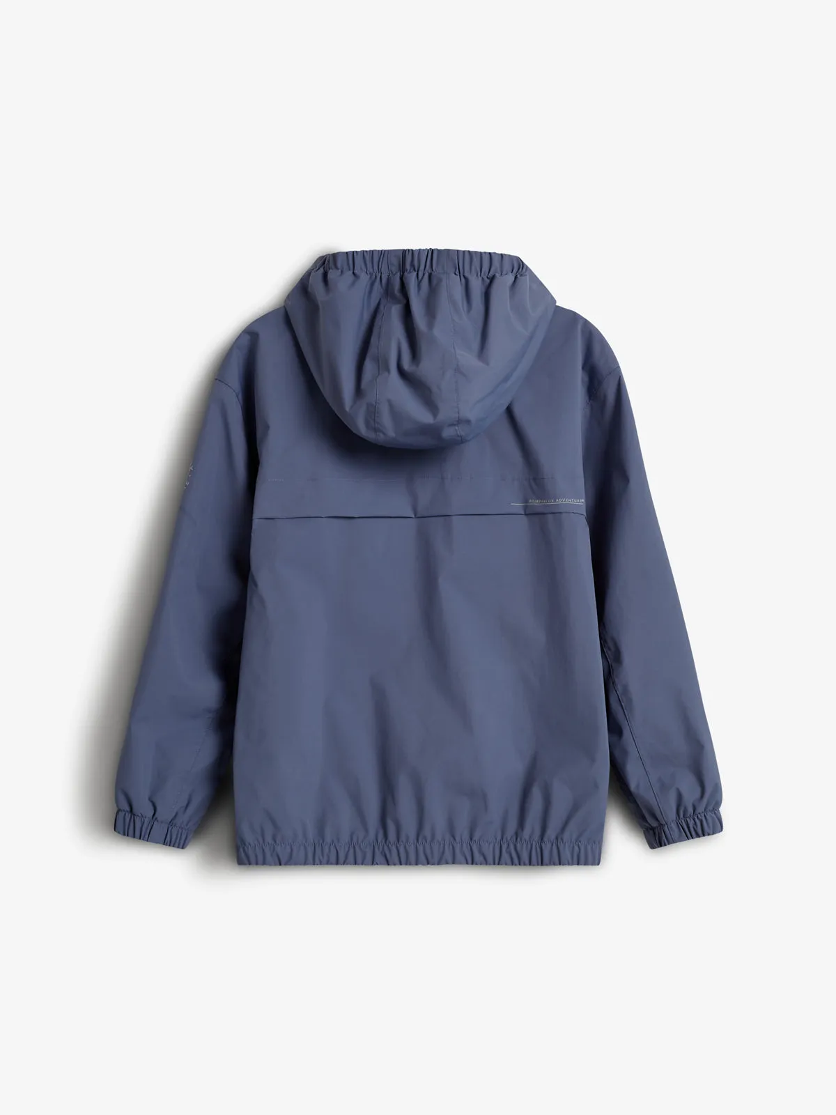 Rain Jacket w. Patch Pocket - Tween - Vintage Blue