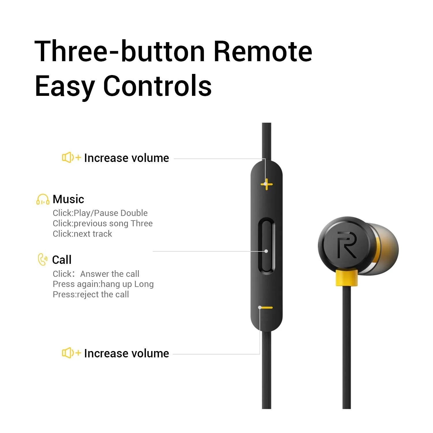 realme Buds 2 Wired in Ear Earphones with Mic (Black)