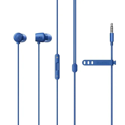 realme Buds 2 Wired in Ear Earphones with Mic (Blue)