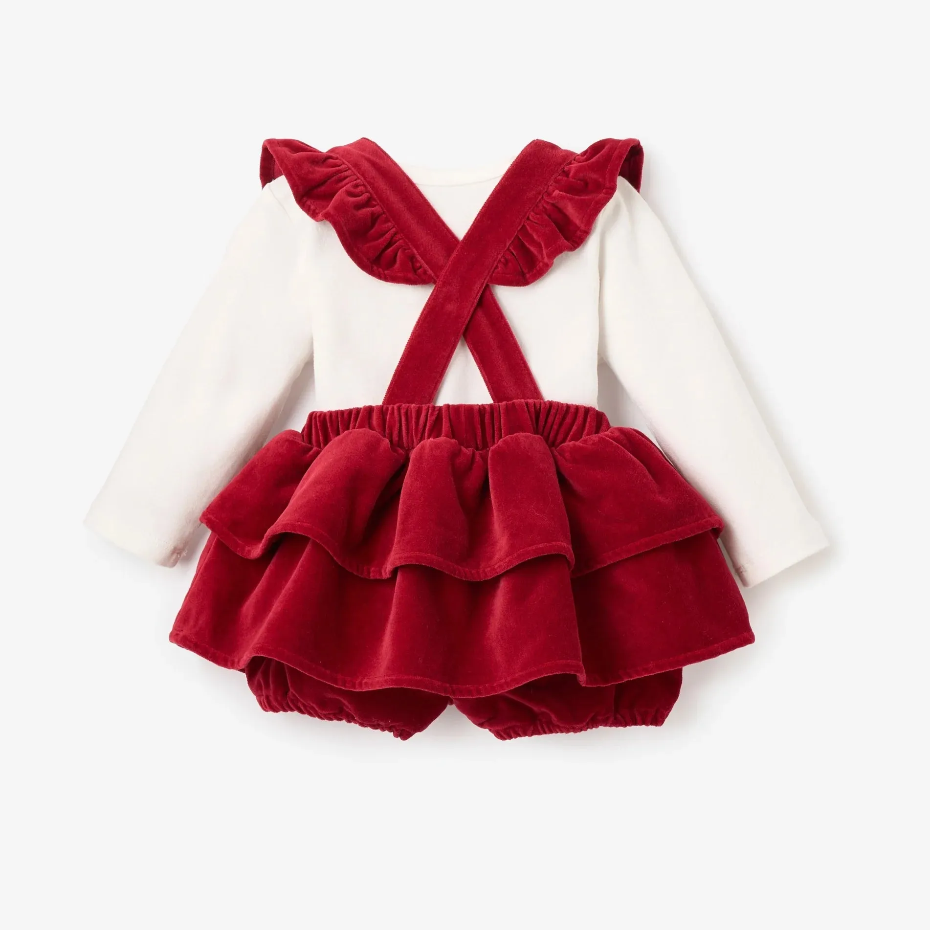 Red Velvet Jumper Skirt