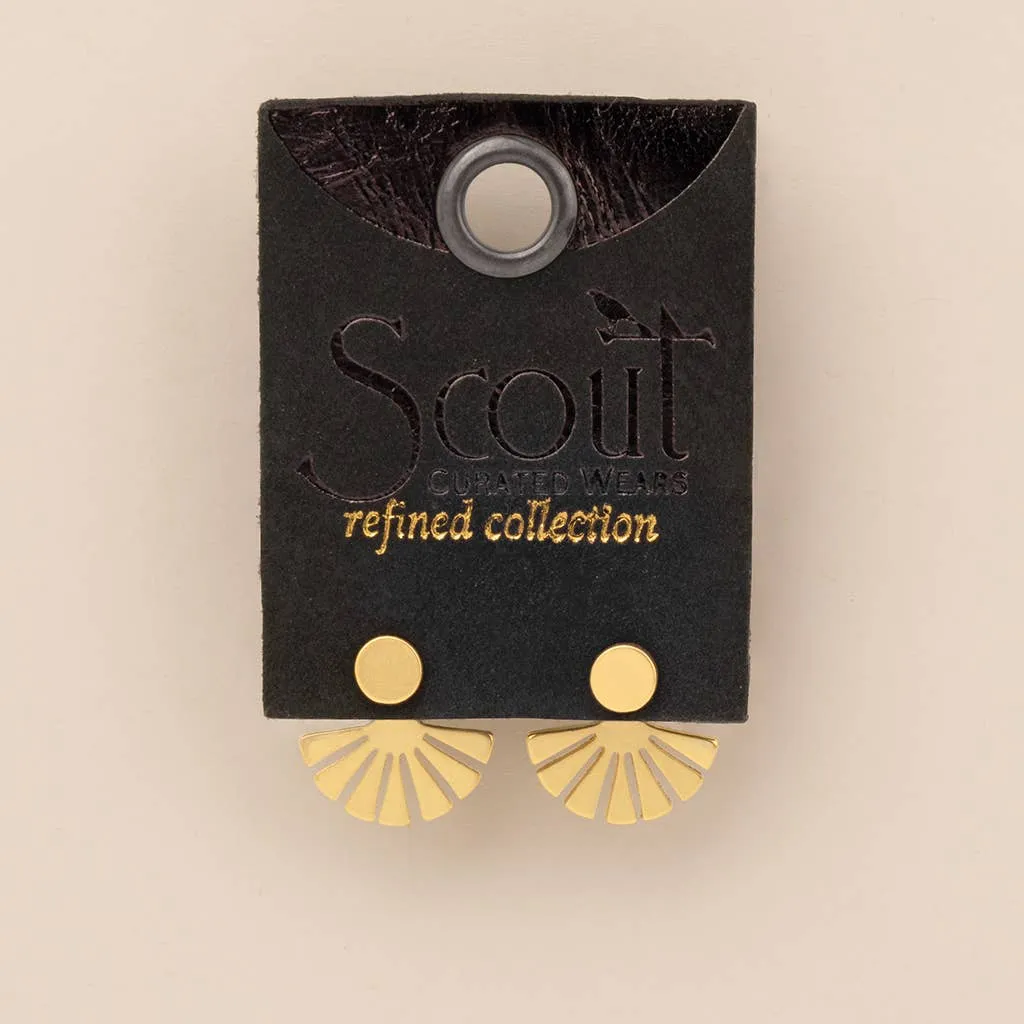 Refined Earring Collection - Sunburst Ear Jacket