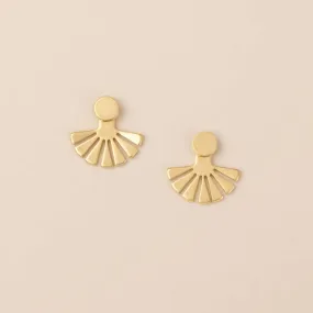 Refined Earring Collection - Sunburst Ear Jacket