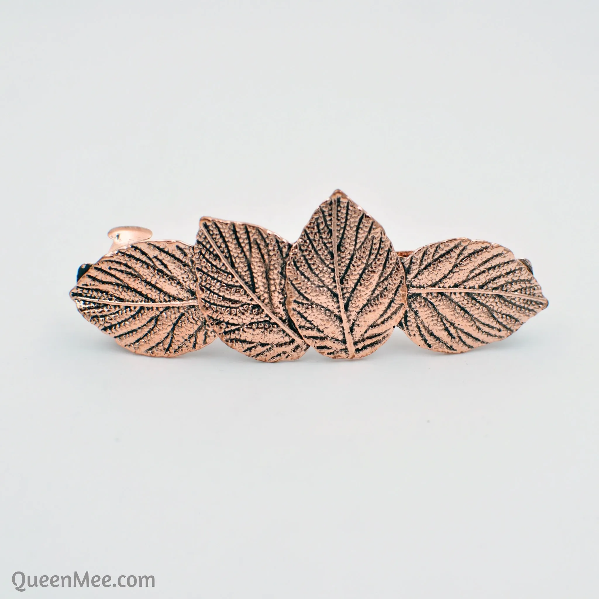 Rose Gold Hair Clip Leaf