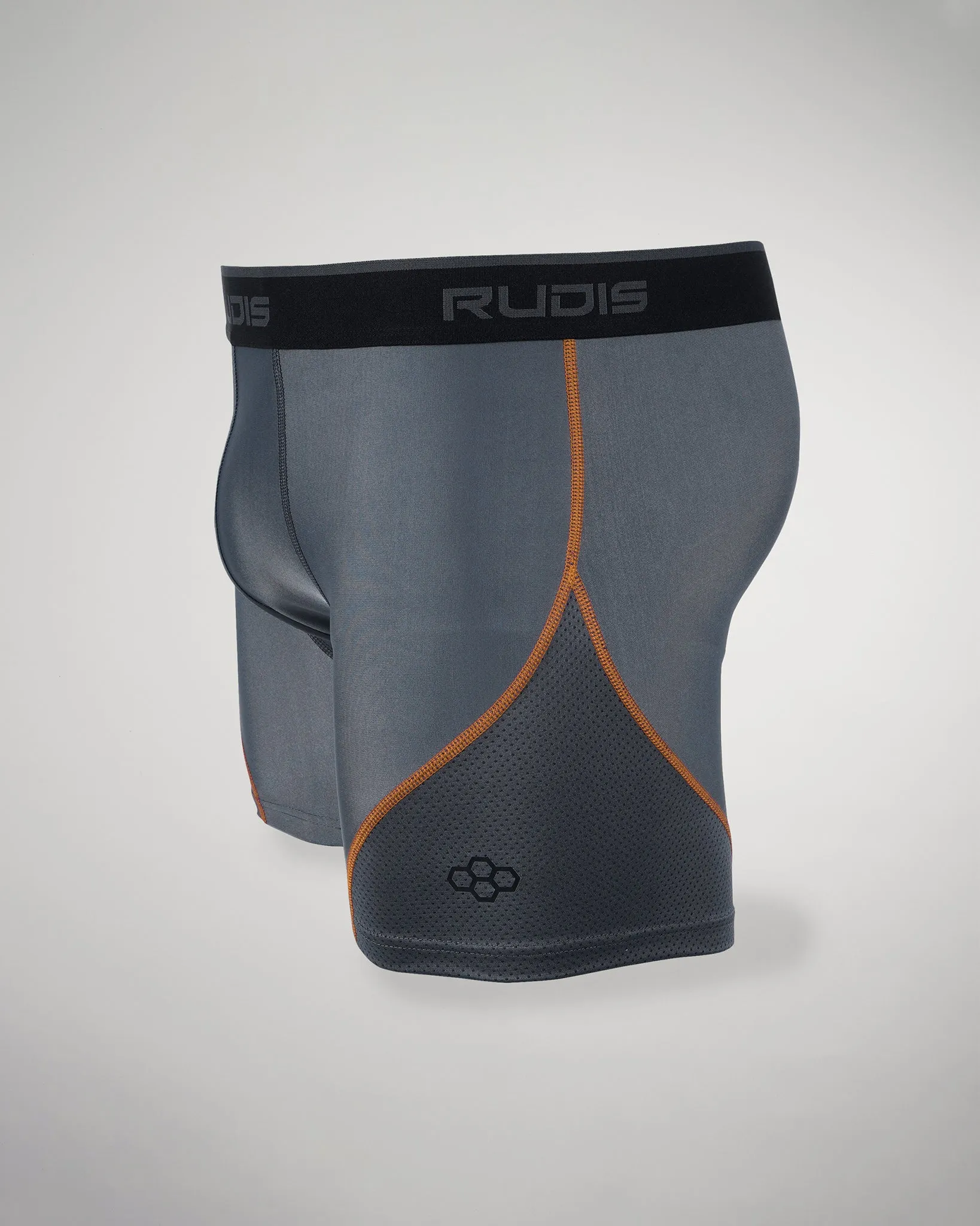 RUDIS Essential Gray/Orange Youth Boxer Brief