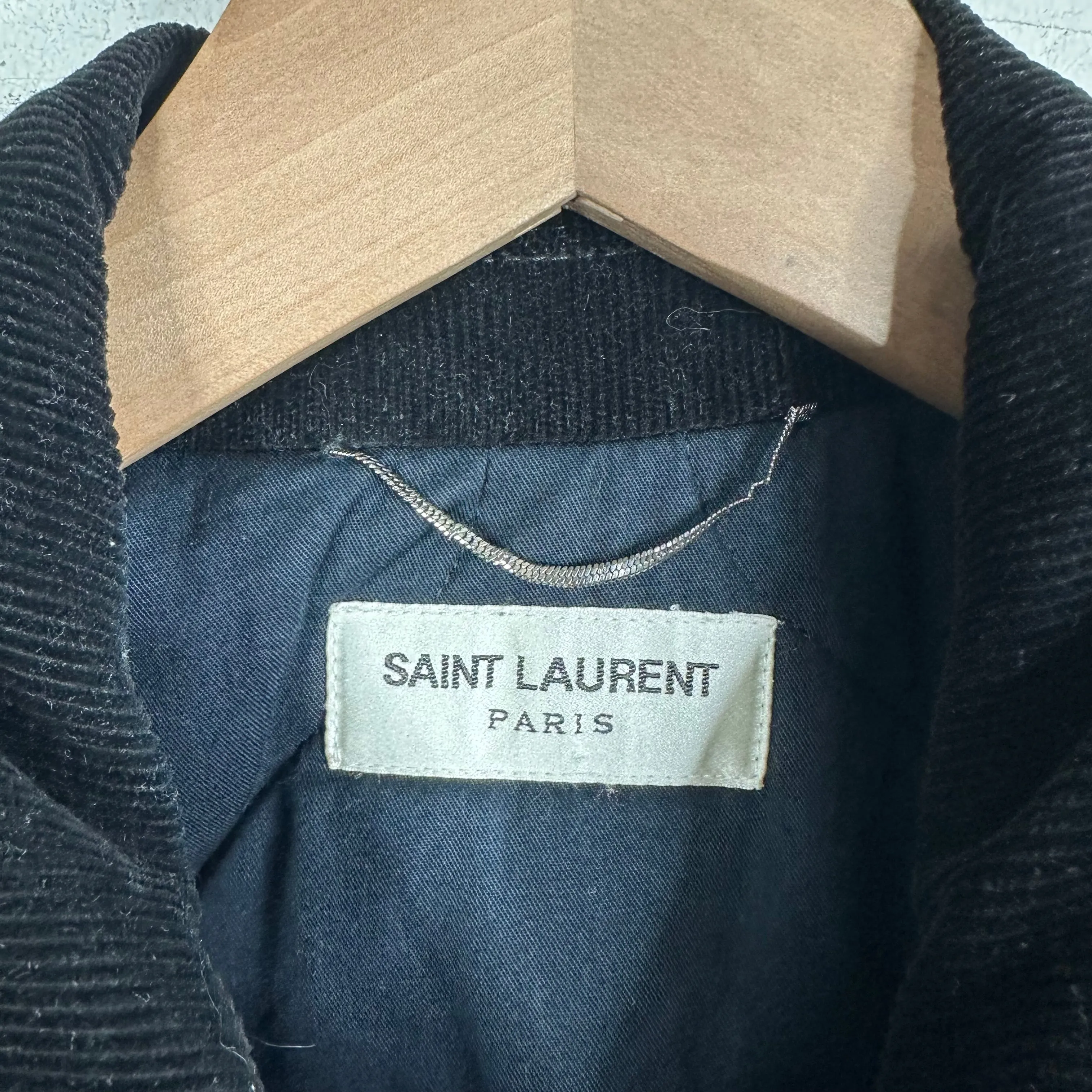 Saint Laurent Je T’aime Teddy Varsity Jacket