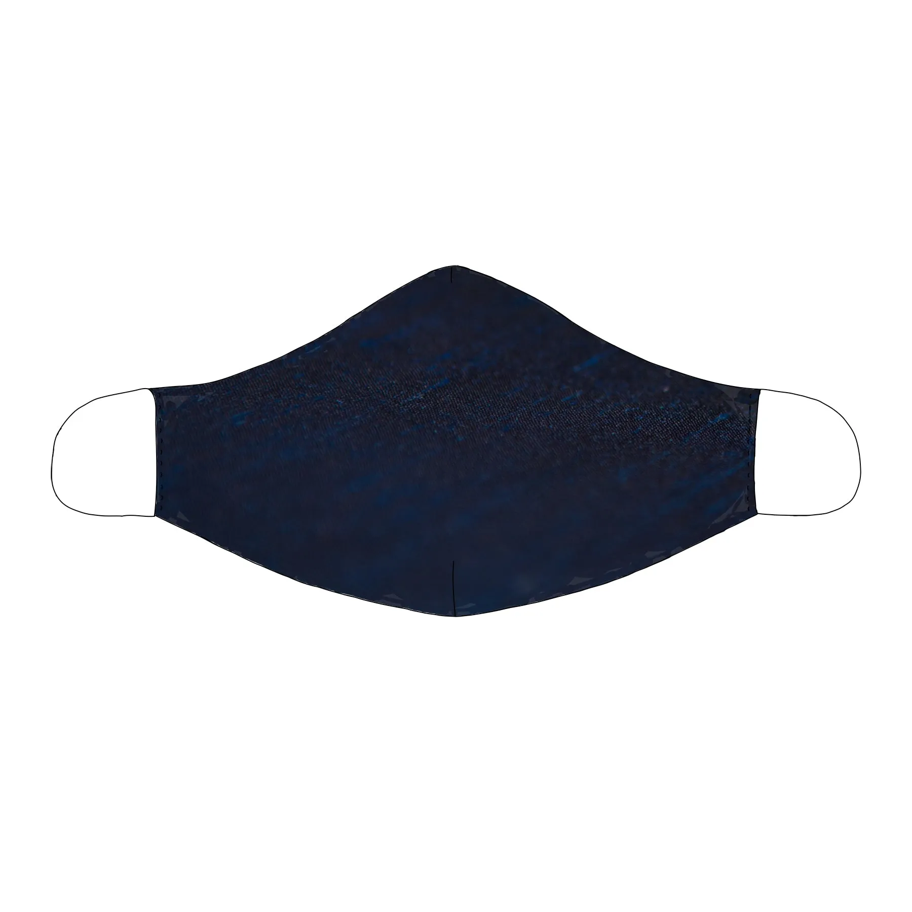 Silk Face Mask in Midnight Blue