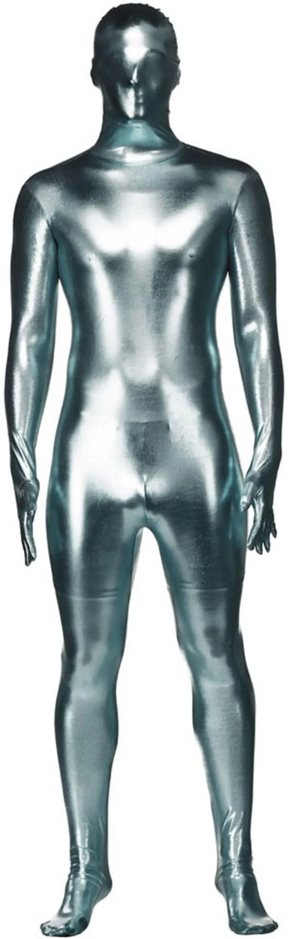 Silver Metallic Skinz Bodysuit