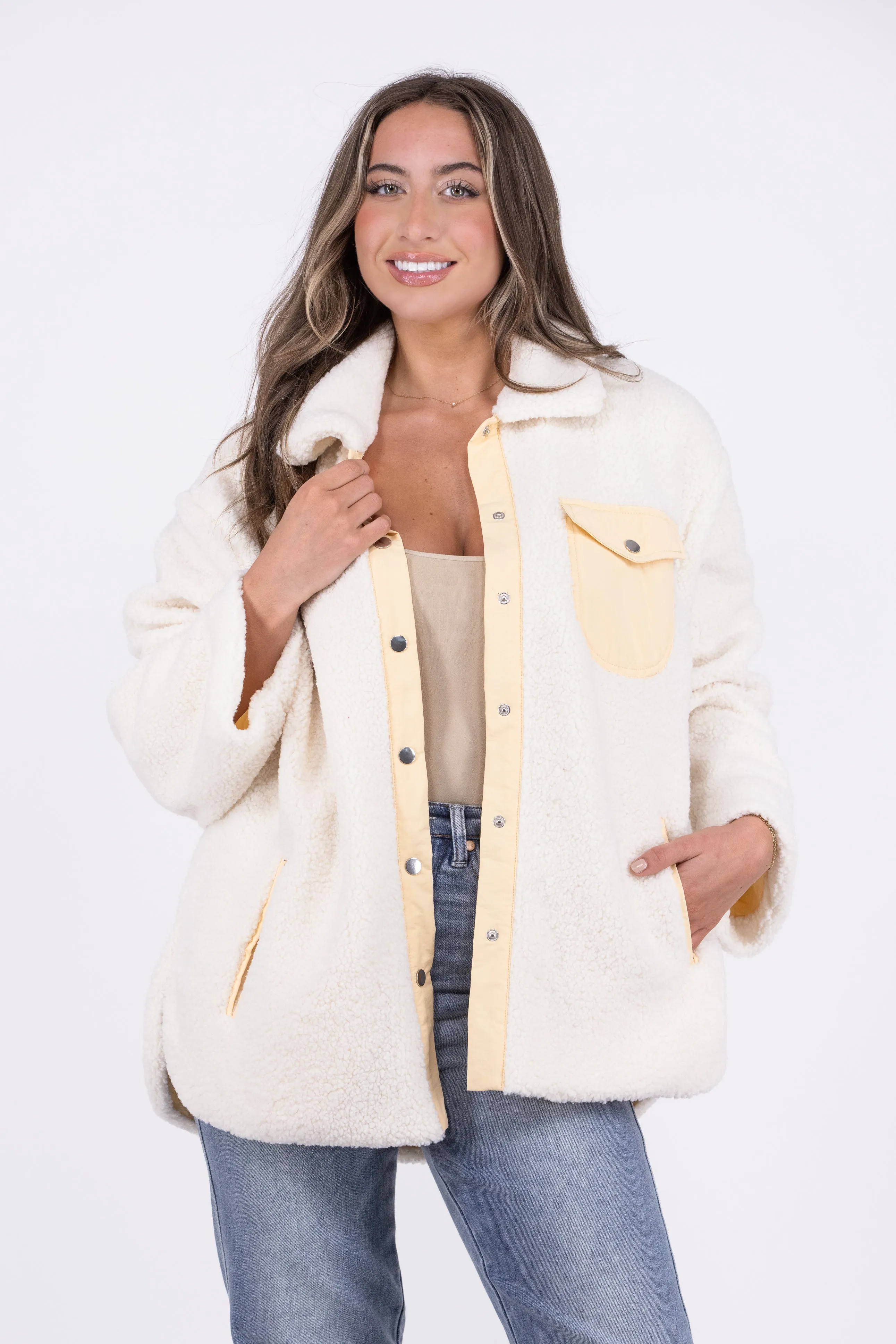 Stunning Addition Reversible Sherpa Jacket