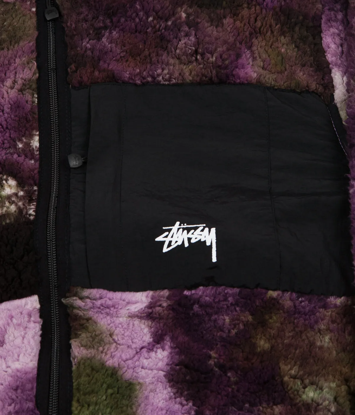 Stussy Reversible Micro Fleece Jacket - Tie Dye