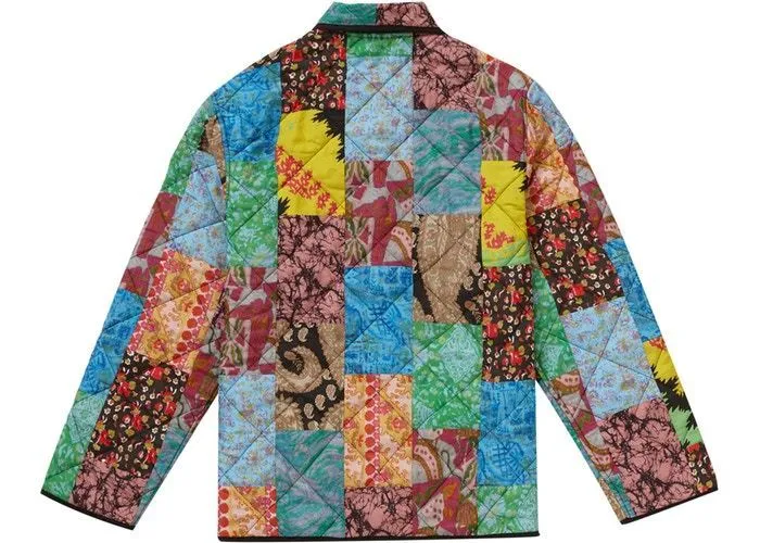 Supreme Reversible Patchwork Quilted Jacket Multicolor