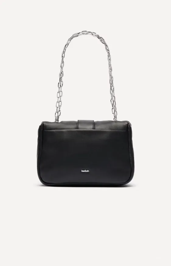 Teddy Nappa Puff Leather Bag Black