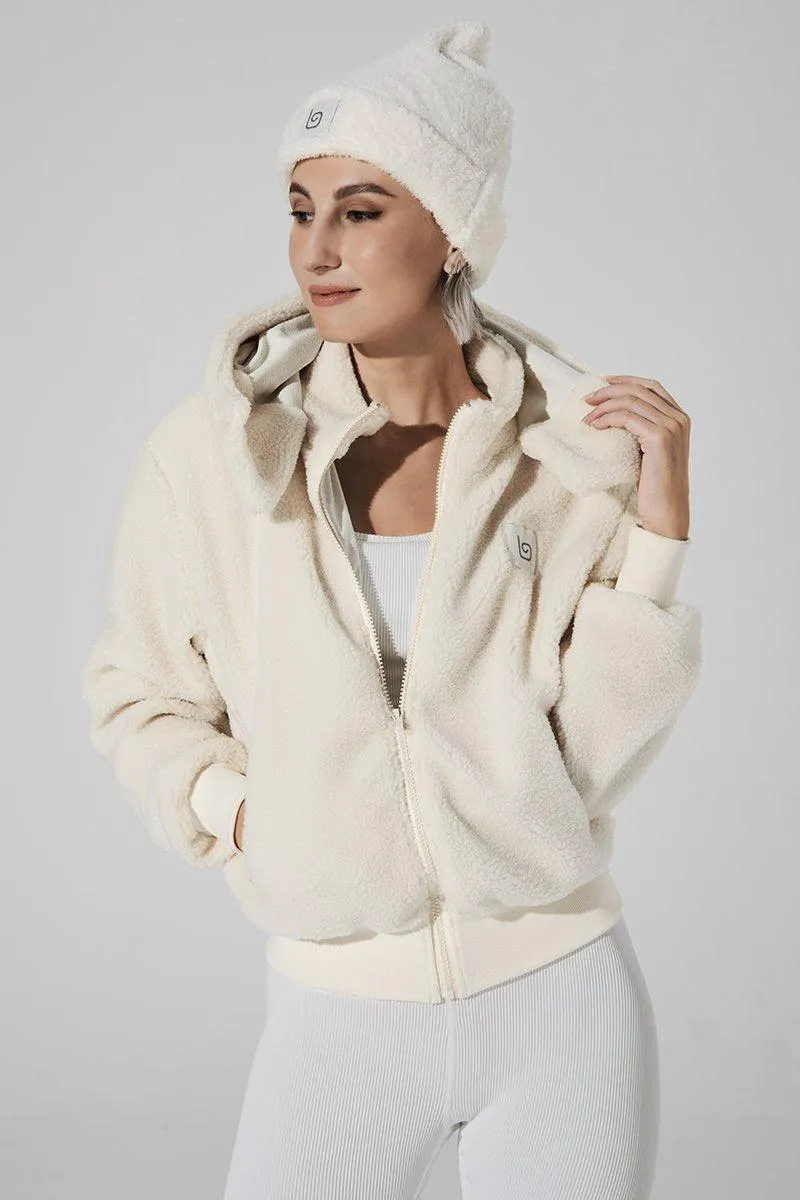 Teddy Sherpa Jacket - White Rice