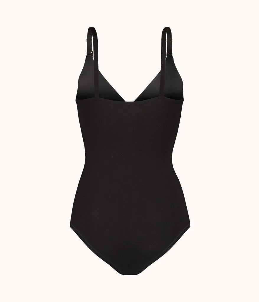 The All-Day Nursing Bodysuit: Jet Black