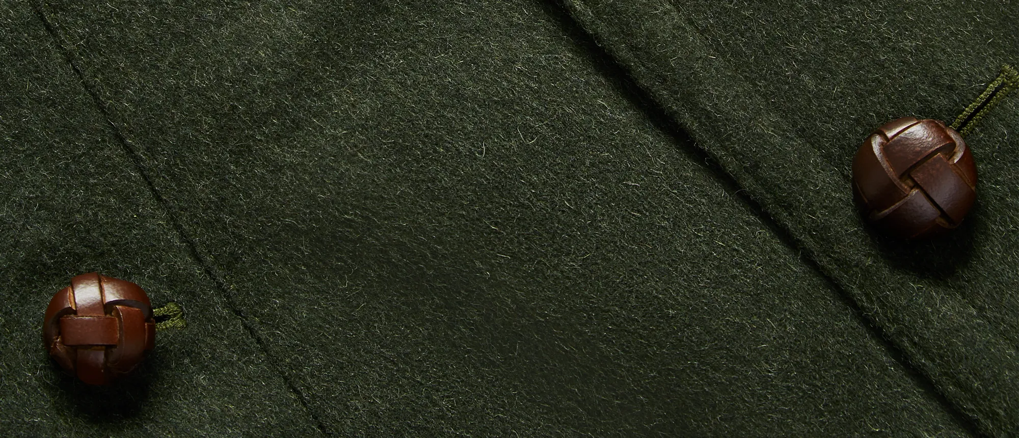 The Loden Bomber in Green Wool & Alpaca Mix