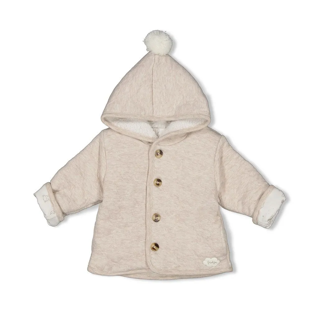 THE NEUTRALS - "Double Stepped Knit" Jacket with Hood