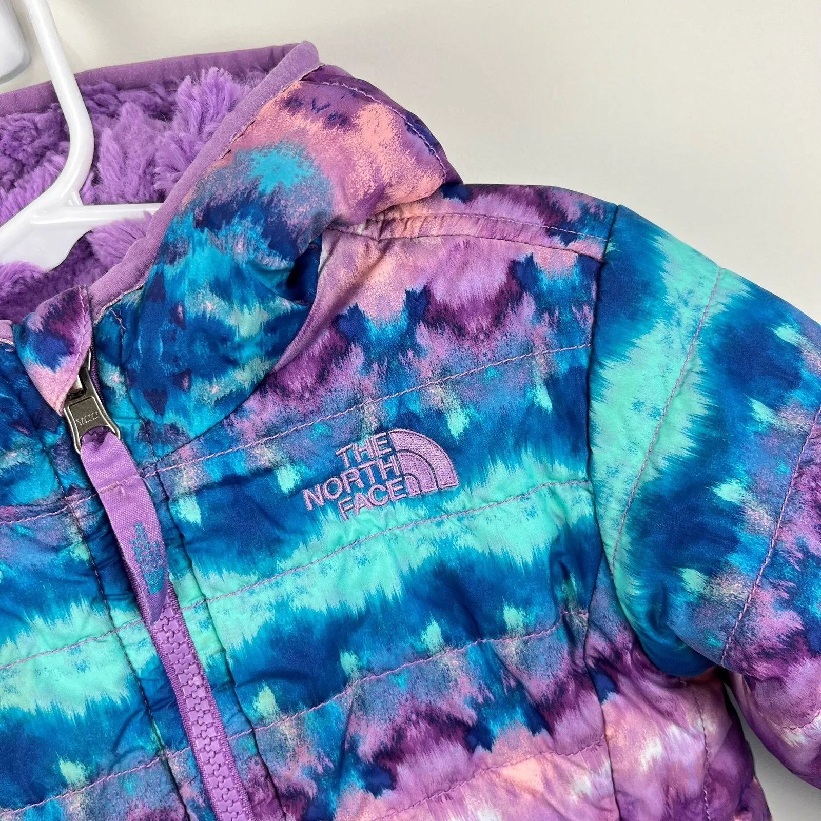 The North Face Girls Reversible Mossbud Swirl Insulated Jacket 2T