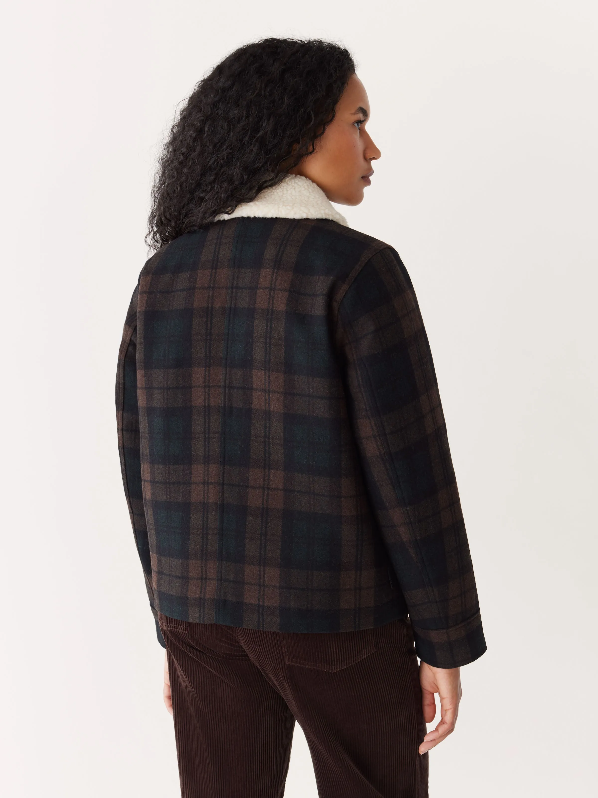 The Recycled Wool Bomber Jacket in Pine Grove