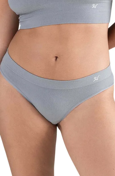 The TENCEL™ High Leg Brief Storm Grey