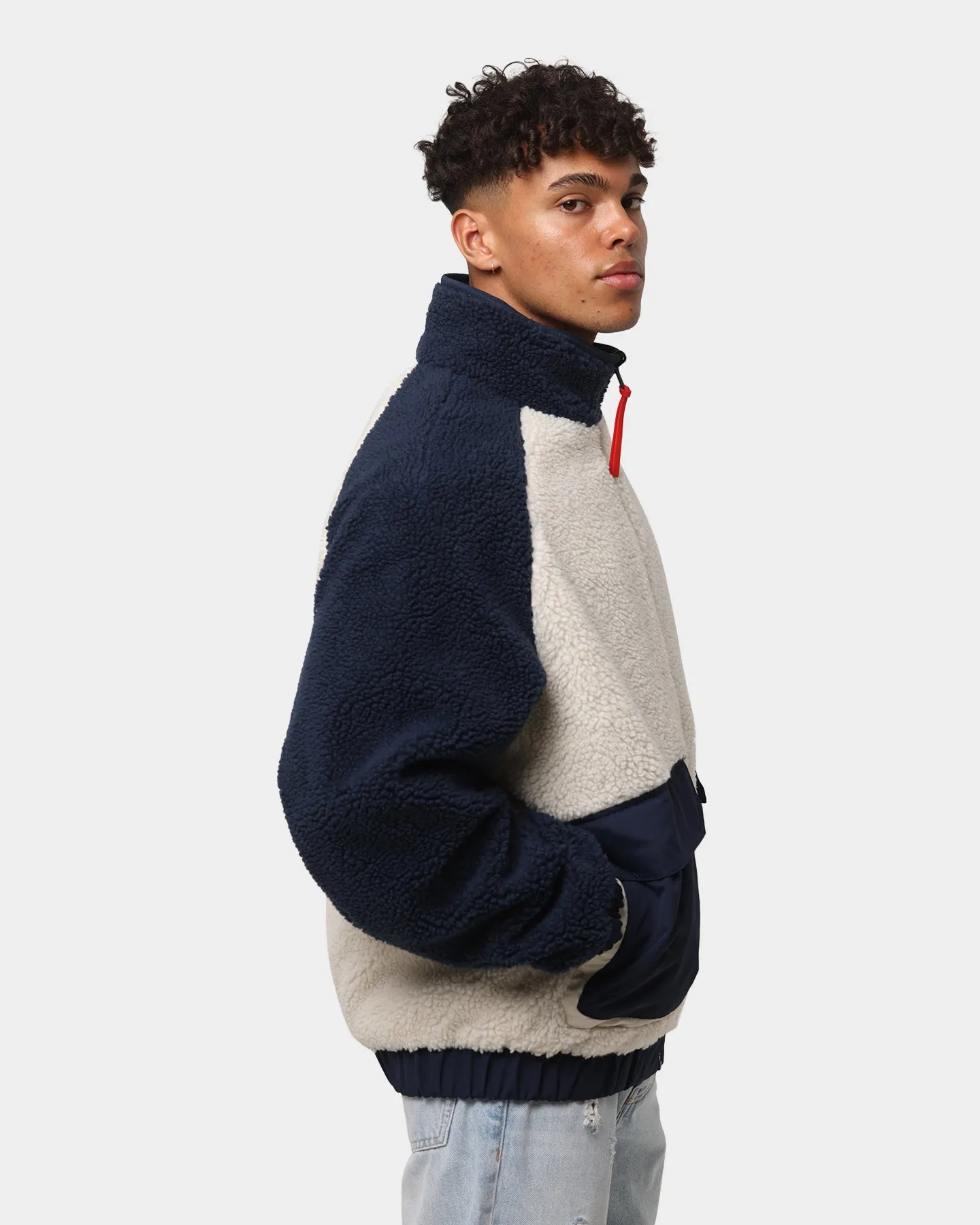 Tommy Jeans Reversible Sherpa Jacket Twilight Navy/White