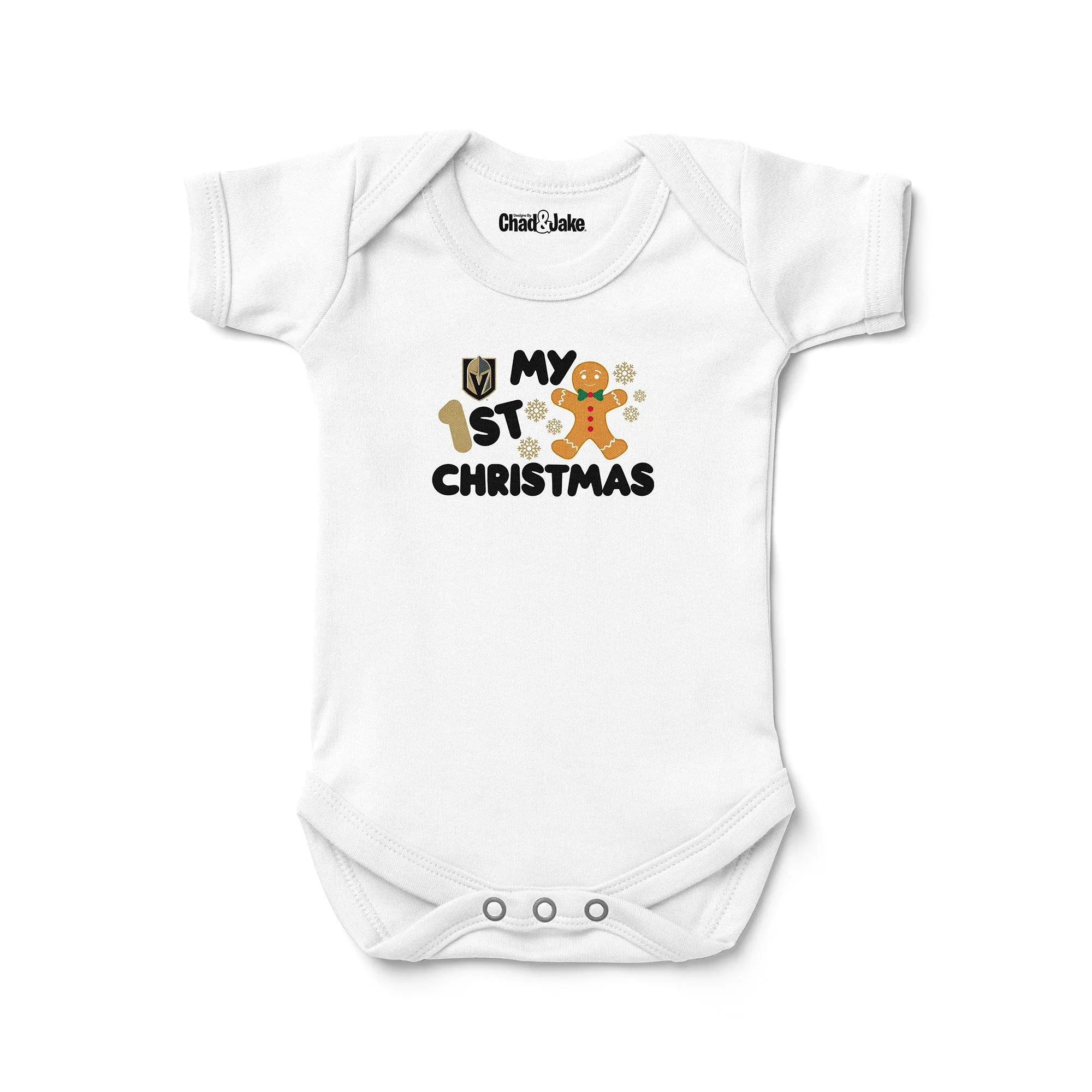 Vegas Golden Knights "My First Christmas Gingerbread" Bodysuit