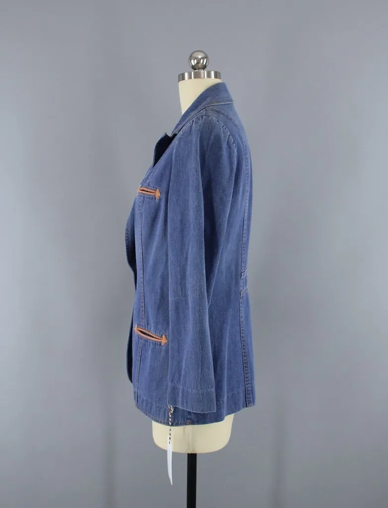 Vintage Denim Blazer Jean Jacket