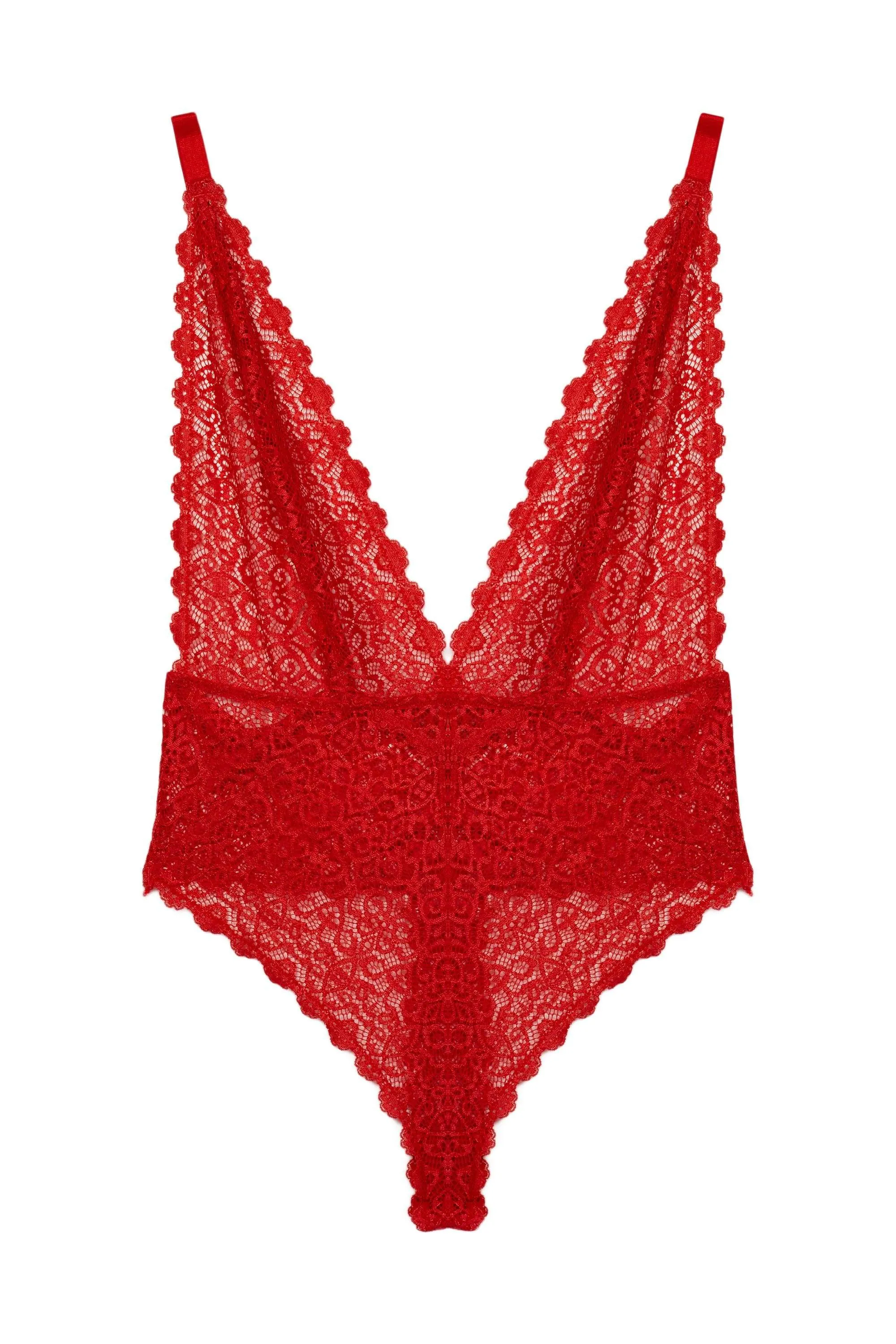 Wolf & Whistle Ariana Red Everyday Lace Body