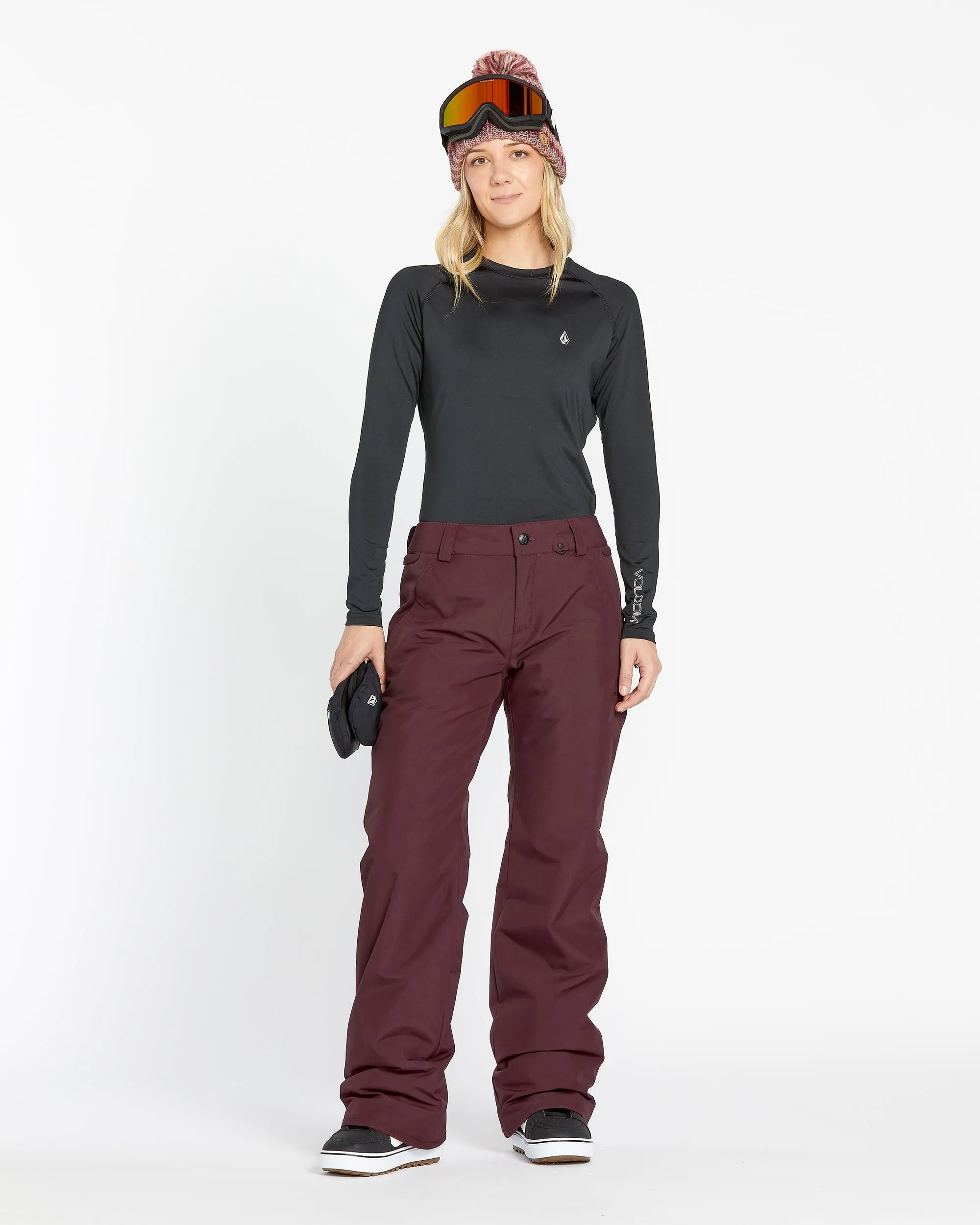 Womens Frochickie Insulated Pants - Burgundy