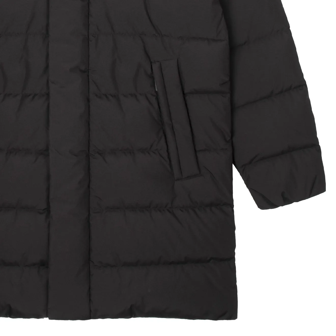 Woolrich High Tech Quilted Long Jacket Black