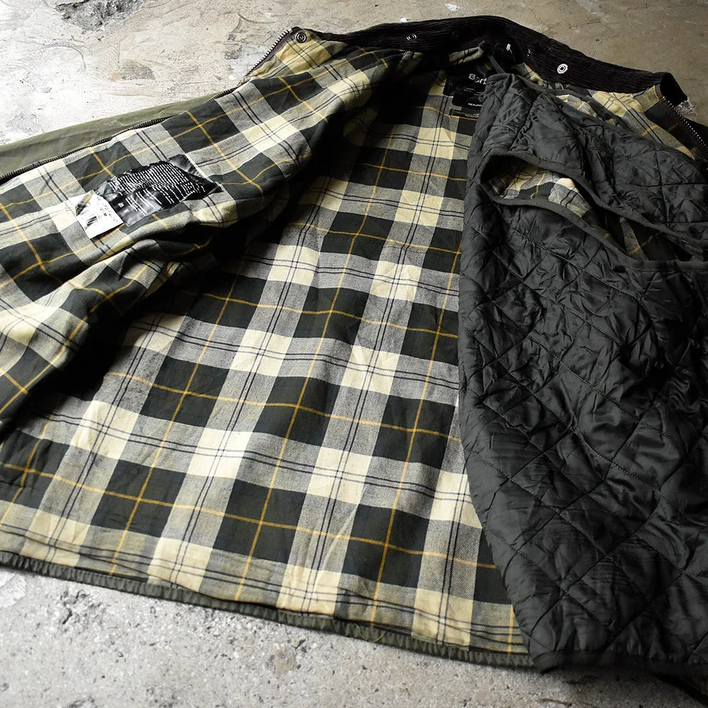 Y2K Barbour “BEAUFORT” QUILTED W/COATライナーセット！ オイルドジャケット 英国製 240203H