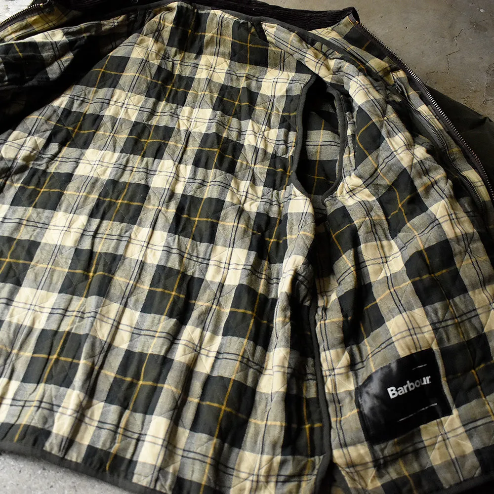 Y2K Barbour “BEAUFORT” QUILTED W/COATライナーセット！ オイルドジャケット 英国製 240203H